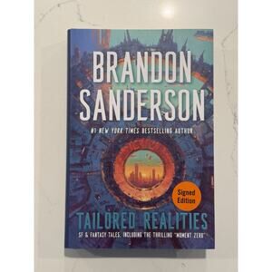 Brandon Sanderson SIGNED AUTOGRAPH Tailored Realities FIRST EDITION #5